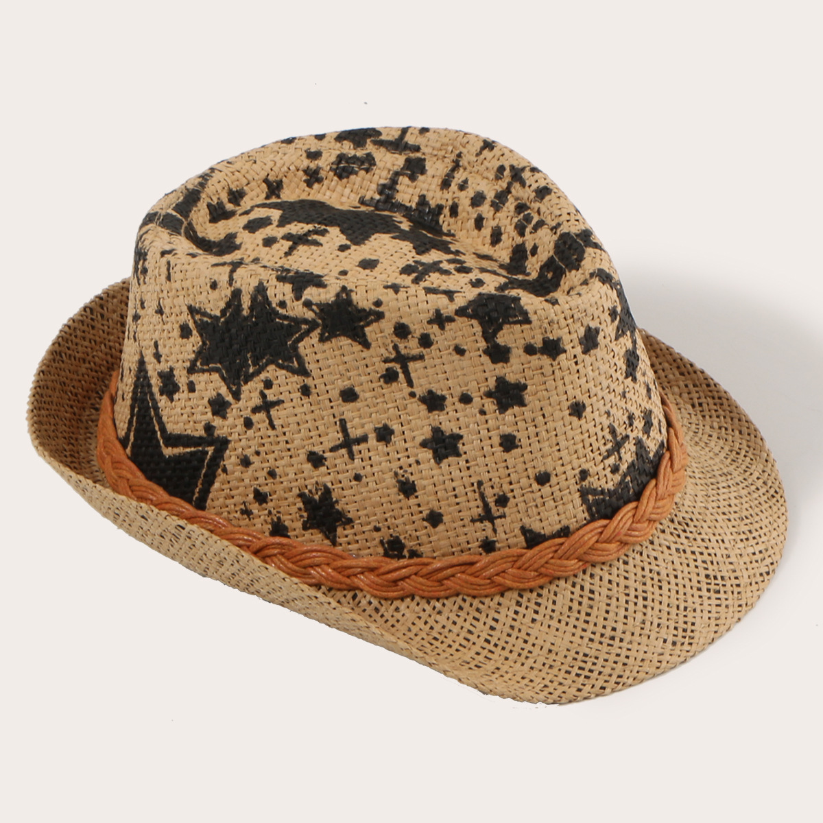 Pentagram Jazz Top Sun Hat Western Cowboy Chapeau De Paille Out Sun Hat Vente En Gros Nihaojewelry display picture 8