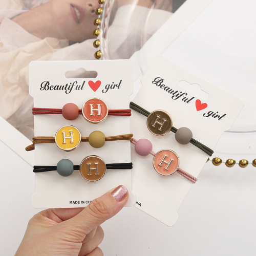 Korean-style minimalist fresh hair tie and headband, versatile and simple hair accessories, Morandi color headband for girls, hair tie for ponytail