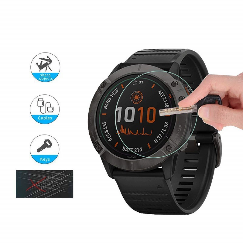 Applicable to Jiaming FENIX6 6SPRO tempered glass film Garmin 6X Pro watch screen protection film