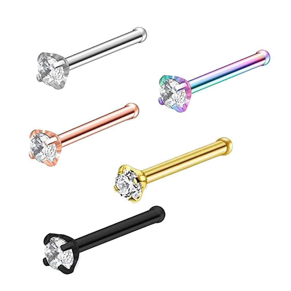 16G labret stud size and finish detail