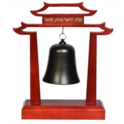 佛教用品法器實木帝鍾架 吊鍾架 佛具 雙龍 帝鍾 仿紅木法會 法事