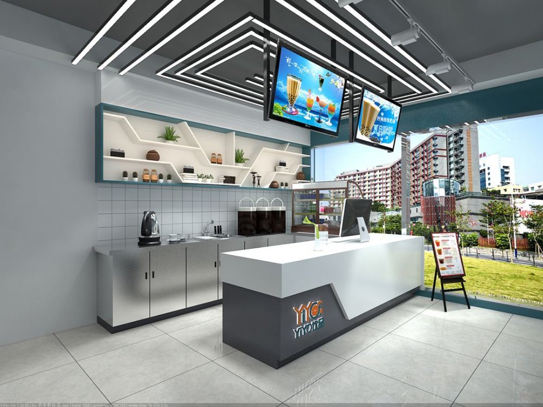 门店装饰店招墙面标语一站式全包设计制作展厅特装展设计制作