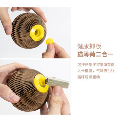 Pet Supplies Direct Manufacturer New Pet Cat Toys Interactive Scratching Mint Ball Corrugated Paper Cat Wands Cat Paper Ball Toys