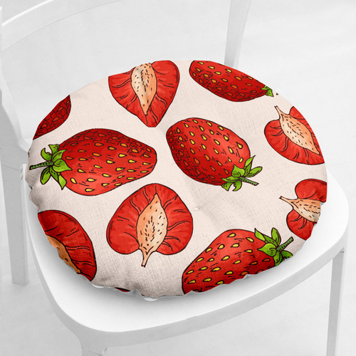 Mr. Bao Fruit Thick Chair Cushion Modern Simple Southeast Asian Style Chair Cushion Customized Wholesale Cushion