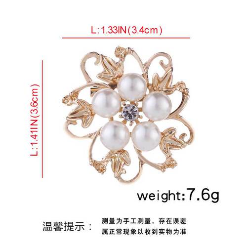 Korean fashion jewelry wholesale, creative mini pearl pins, brooches, versatile clothing collar pins, clothing cufflinks