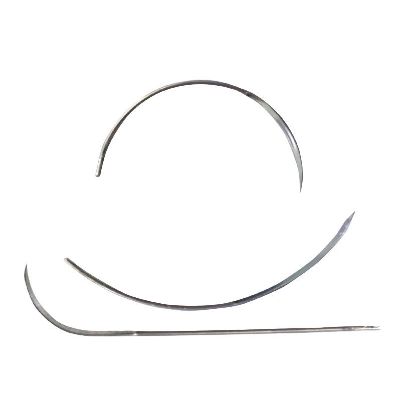 Animal veterinario mascota SUTURA QUIRÚRGICA aguja cerdo aguja triangular de acero inoxidable 10 unids/pack ganadería instrumentos quirúrgicos