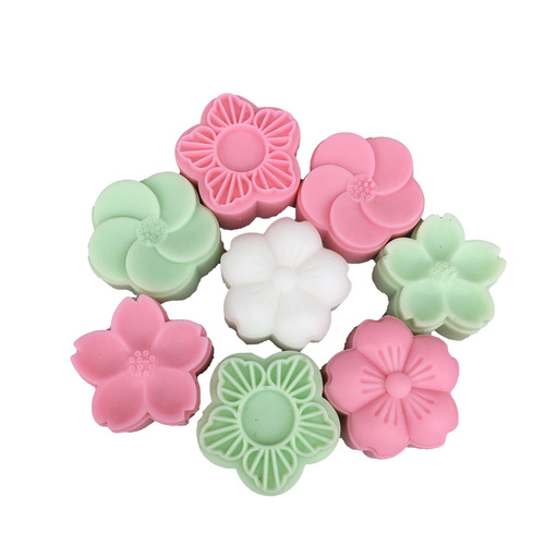 BK1087 Four-Flower Silicone Mold DIY Soap Mold, Aroma Mold, Silicone Cake Flower Mold