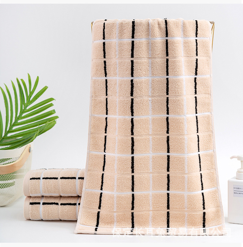 彩色方格澡巾_14