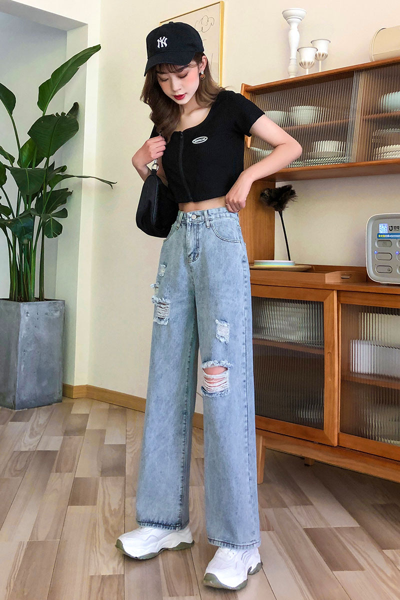 Pantalon léger femme en cow-boy - Ref 3430151 Image 24