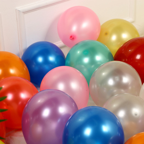 1.2g Latex Balloon Birthday Wedding Decor 10-inch Pearlescent Round Balloon Festival Scene Wedding Room Decoration