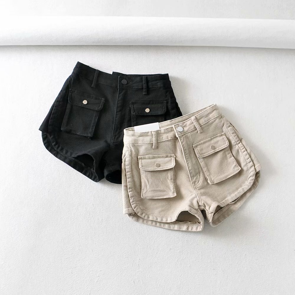 High-waisted shorts for women 2023 sprin...