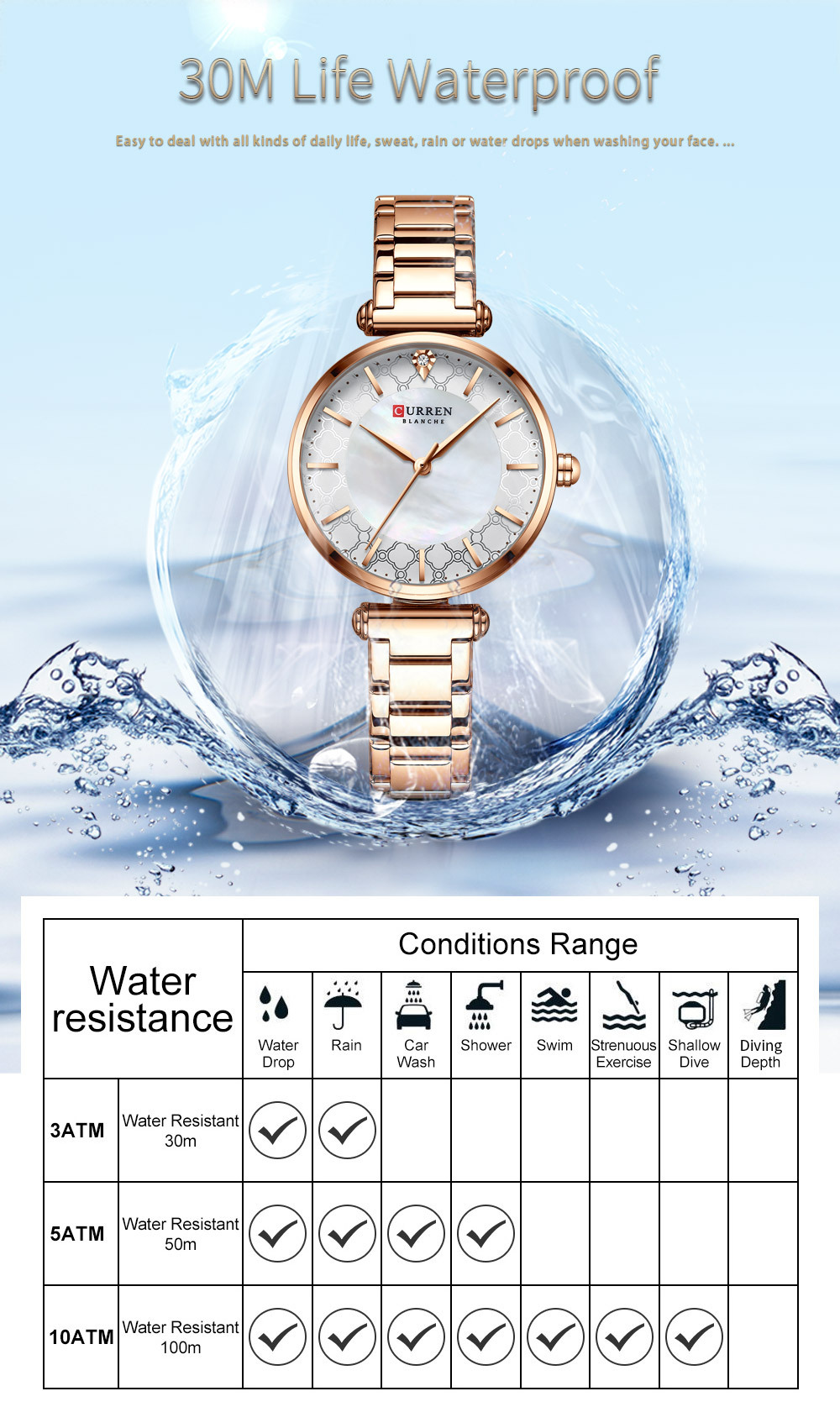 Curren 9072 Ladies Watch