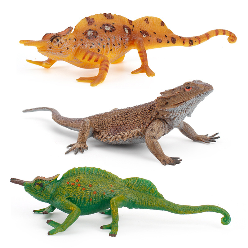 Simulación DE LOS NIÑOS diversión ciencia y educación anfibio lagarto camaleón más traje sólido decoración estática Juguetes