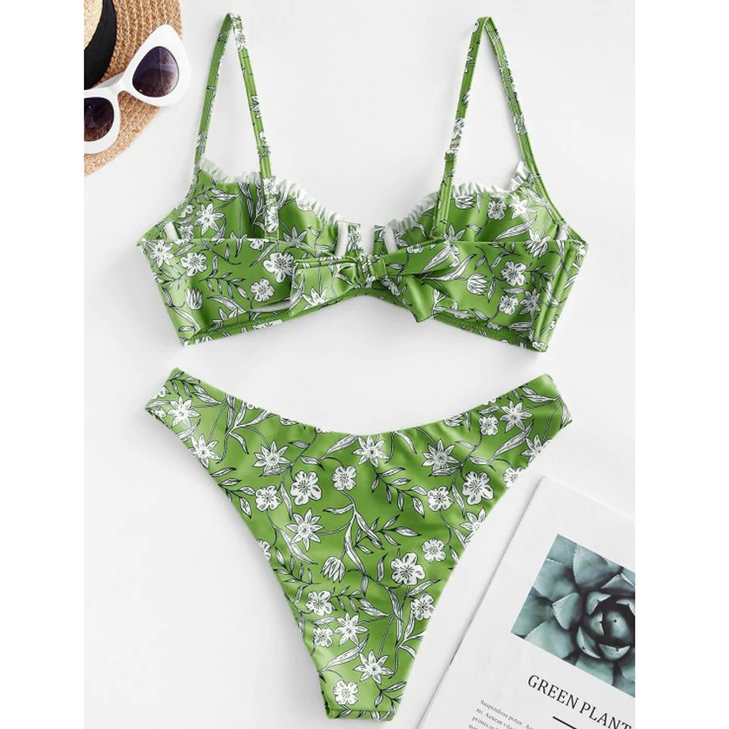 sexy printed split bikini swimsuit  NSHL2216