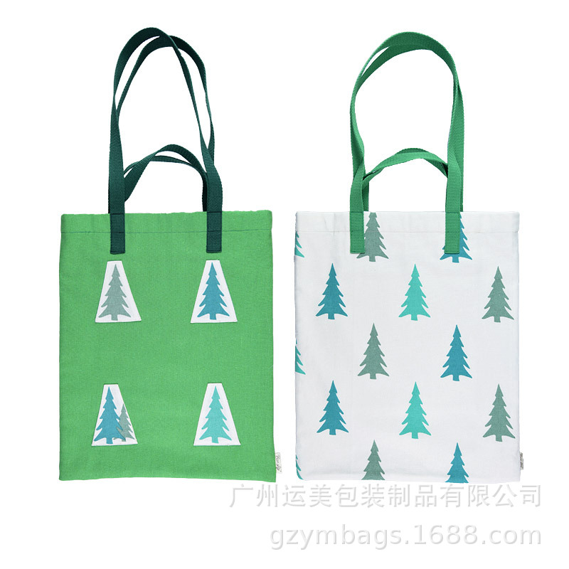 批发文艺帆布单肩包 森系环保袋 夏季手提购物袋可加印图案logo