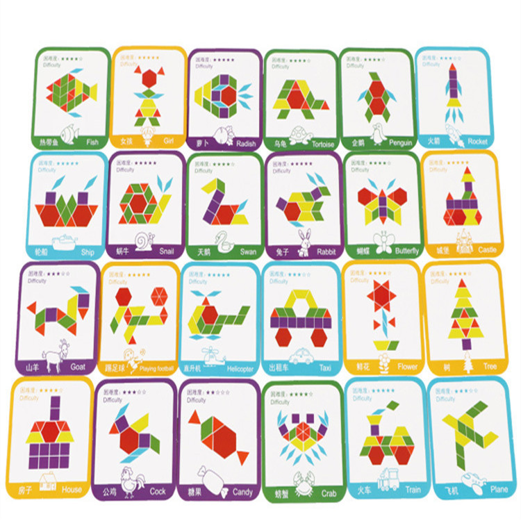 De madera 155 piezas rompecabezas creativo de educación temprana de los niños rompecabezas variedad forma tridimensional rompecabezas de Madera Juguetes al por mayor