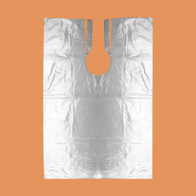 Manufactor supply and marketing disposable PE Shroud 90*130 transparent white Dye tool disposable Shawl apron Dye hair