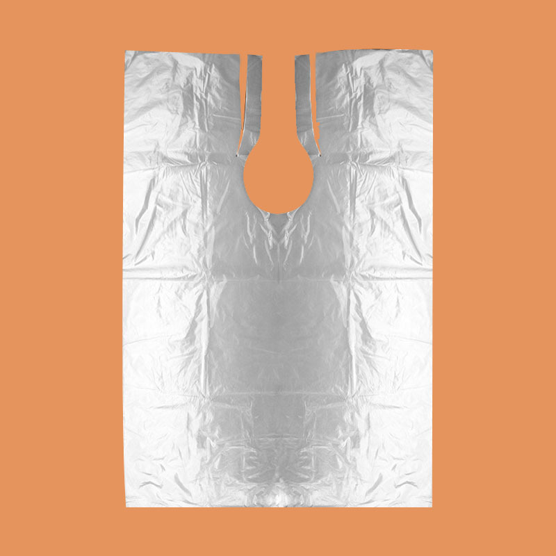 Manufactor supply and marketing disposable PE Shroud 90*130 transparent white Dye tool disposable Shawl apron Dye hair