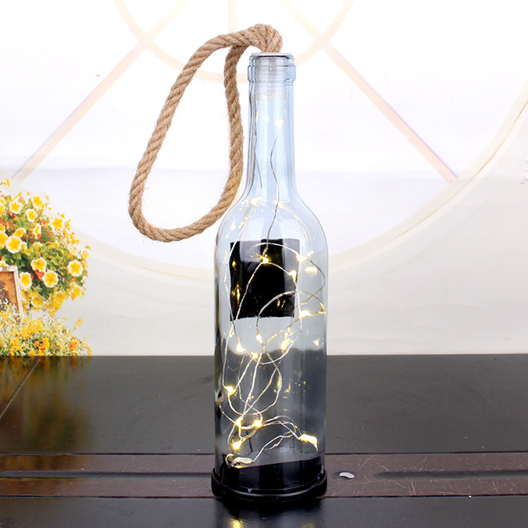 发光灯红酒瓶