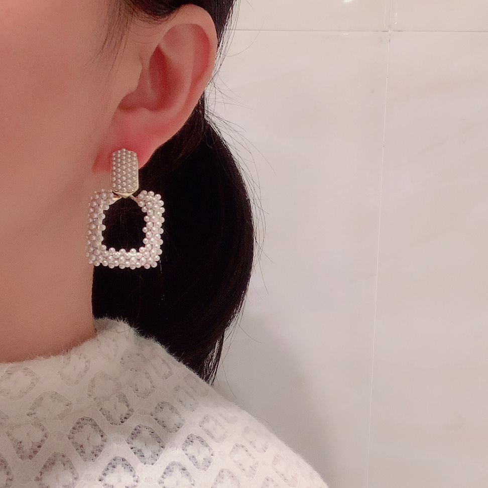 Geometric Square Earrings display picture 5