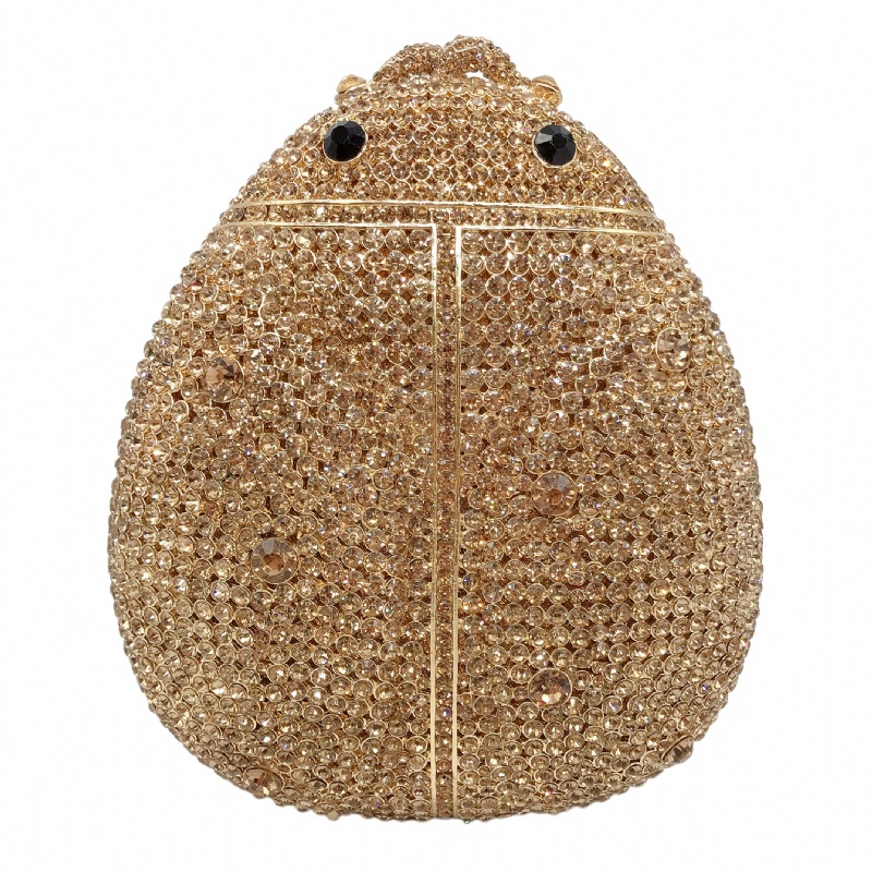 * Fuente transfronteriza de dibujos animados paquetes de diamantes para la cena en forma de escarabajo caja dura llena de paquetes de diamantes bolsas de diamantes de mano para mujeres