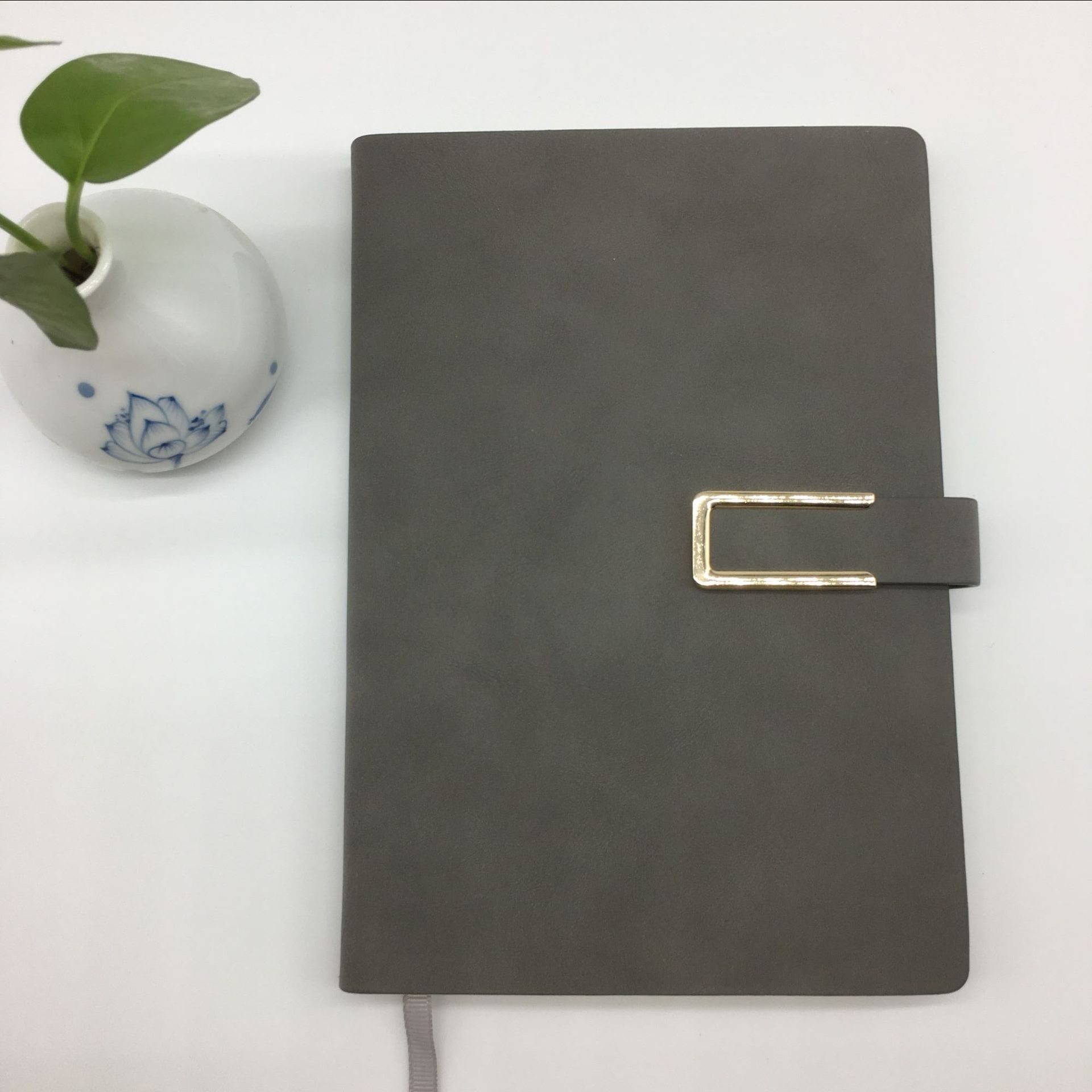 A5 lambskin fabric imitation leather notepad notebook printing spot…