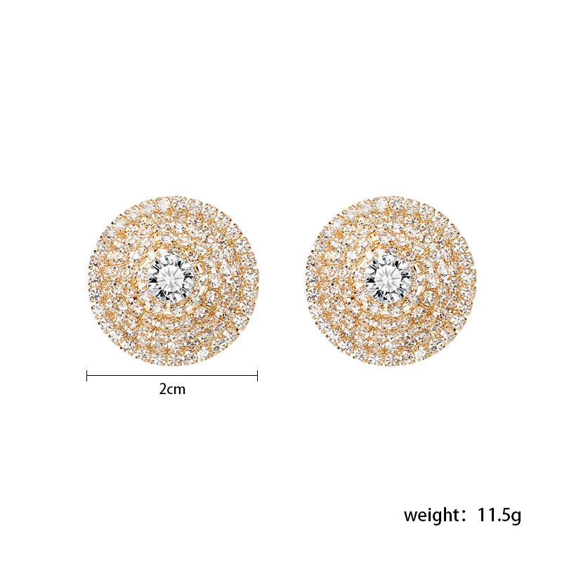 12g Weight Earrings, Ear Studs Classification Women'S Gender INS Style Style Gold, Silver Color Fashion Earrings For Women Enquisite Micro-studded Earrings Light Niche Earrings For Women Wholesale Nihaojewelry 无