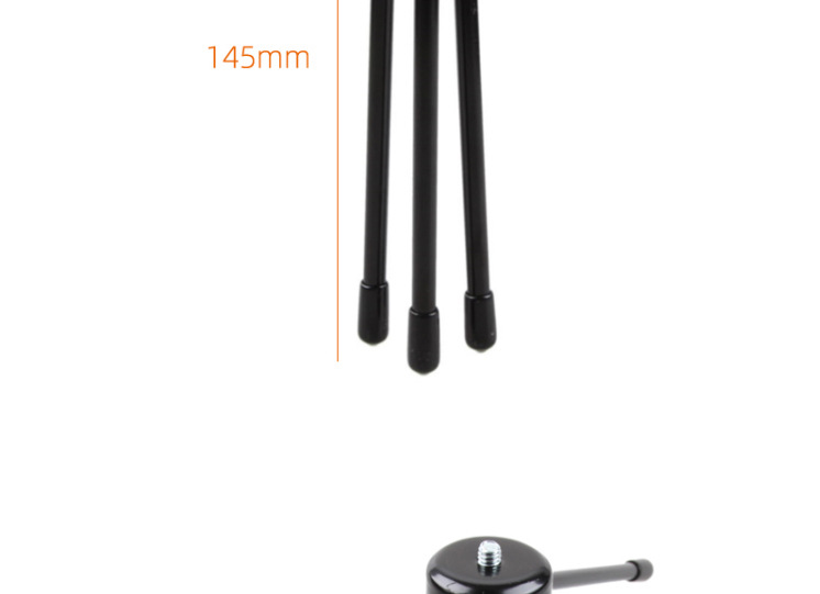 金属自拍杆三脚底架-单反手机相机摄影-自拍迷你三角架-携带方