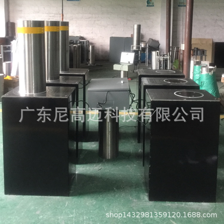 NGM一体式液压升降柱-219活动路障-单位大门防冲撞不锈钢伸降柱