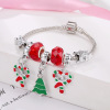 Classic Christmas bracelet, pendant, red accessory