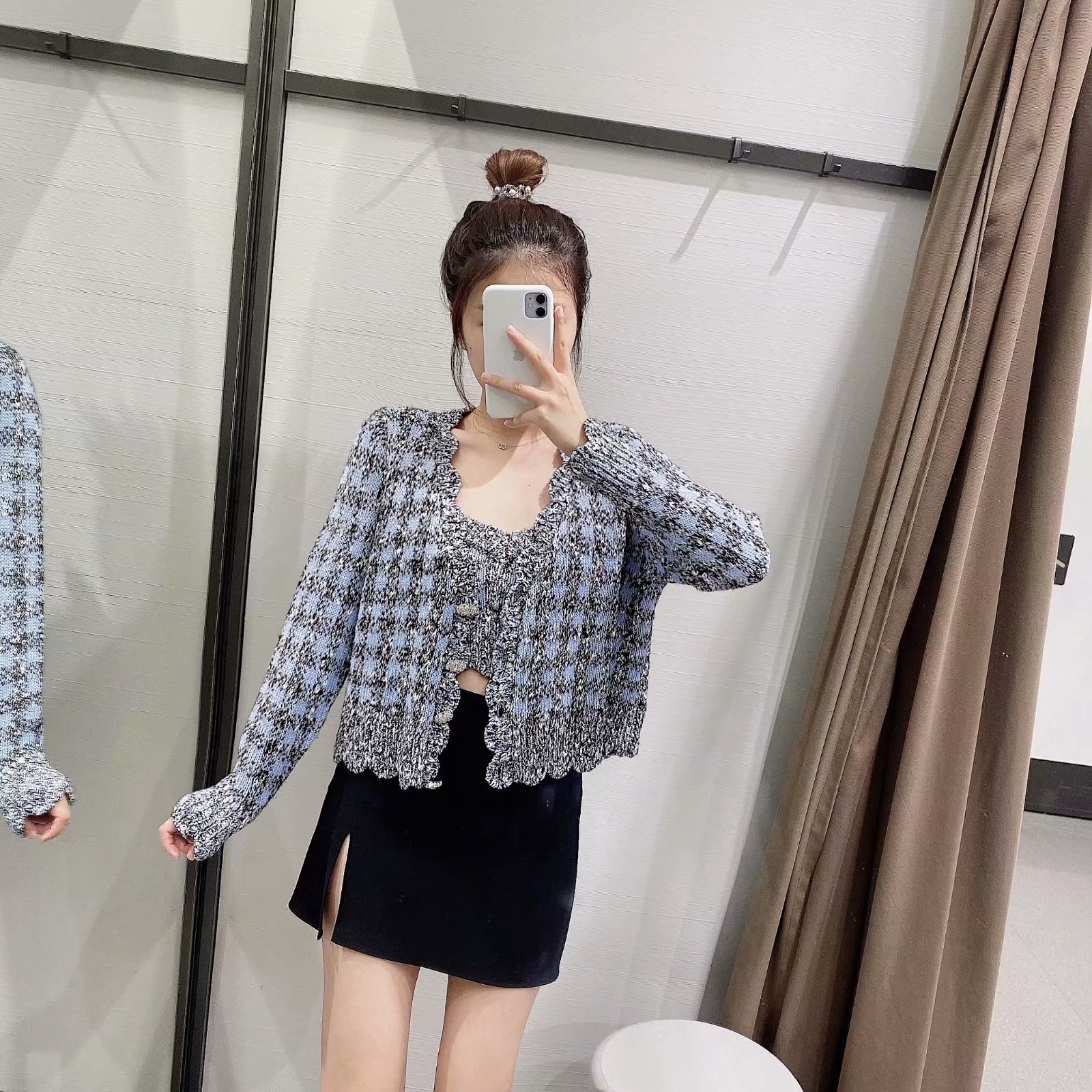women s knitted cardigan NSAM8825