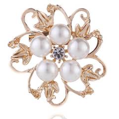 Korean fashion jewelry wholesale, creative mini pearl pins, brooches, versatile clothing collar pins, clothing cufflinks