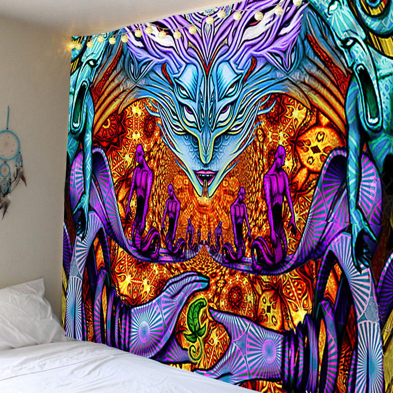 跨境电商现货批发个性背景布挂布挂毯装饰布卧室房间布置床头墙布