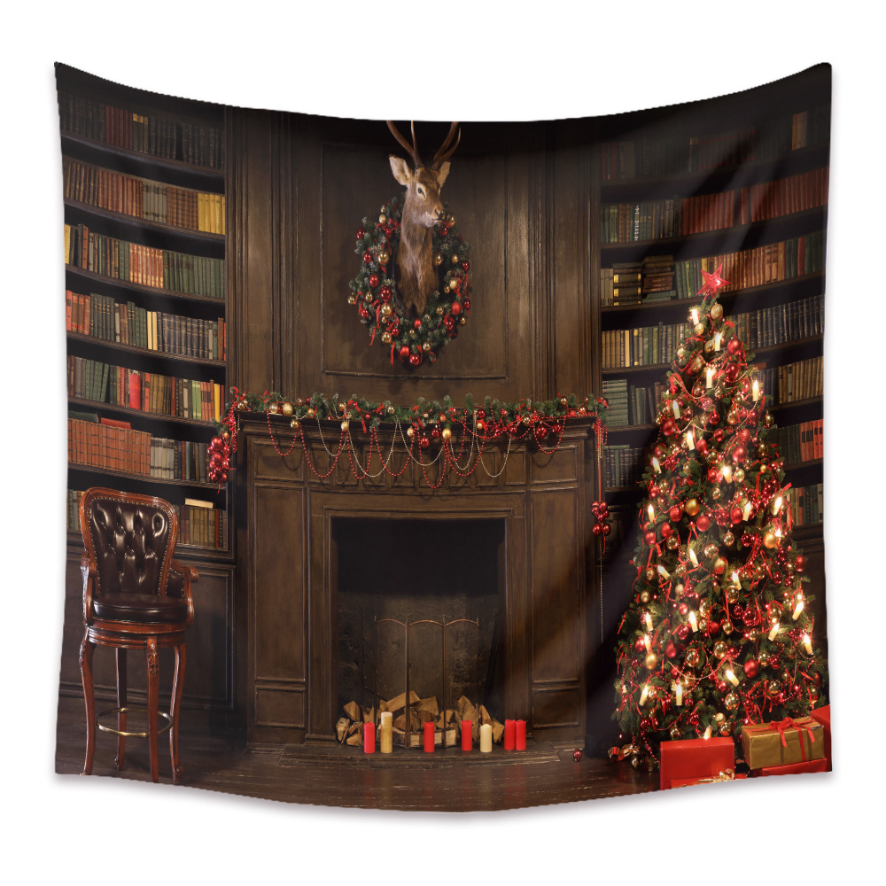 Fashion Christmas Series Tapestry Tree Home Decoration Background Cloth Wholesale Nihaojewelry display picture 8