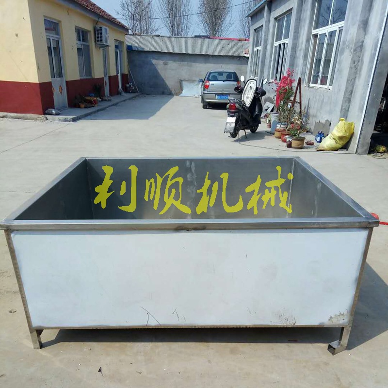 l 方形烫猪池   厂家 现货整体烫毛均匀脱毛宰杀流水线用