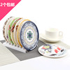 Erli Fanfan table dense amine home pad imitation porcelain gardening insulation European -style dining plate pad plastic anti -hot pot