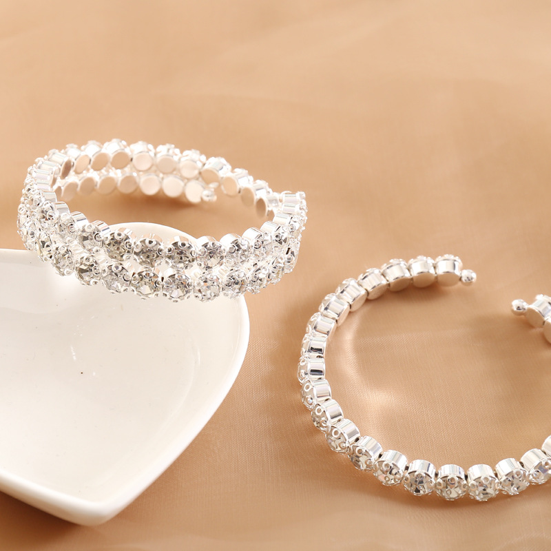 full diamond elastic bracelet