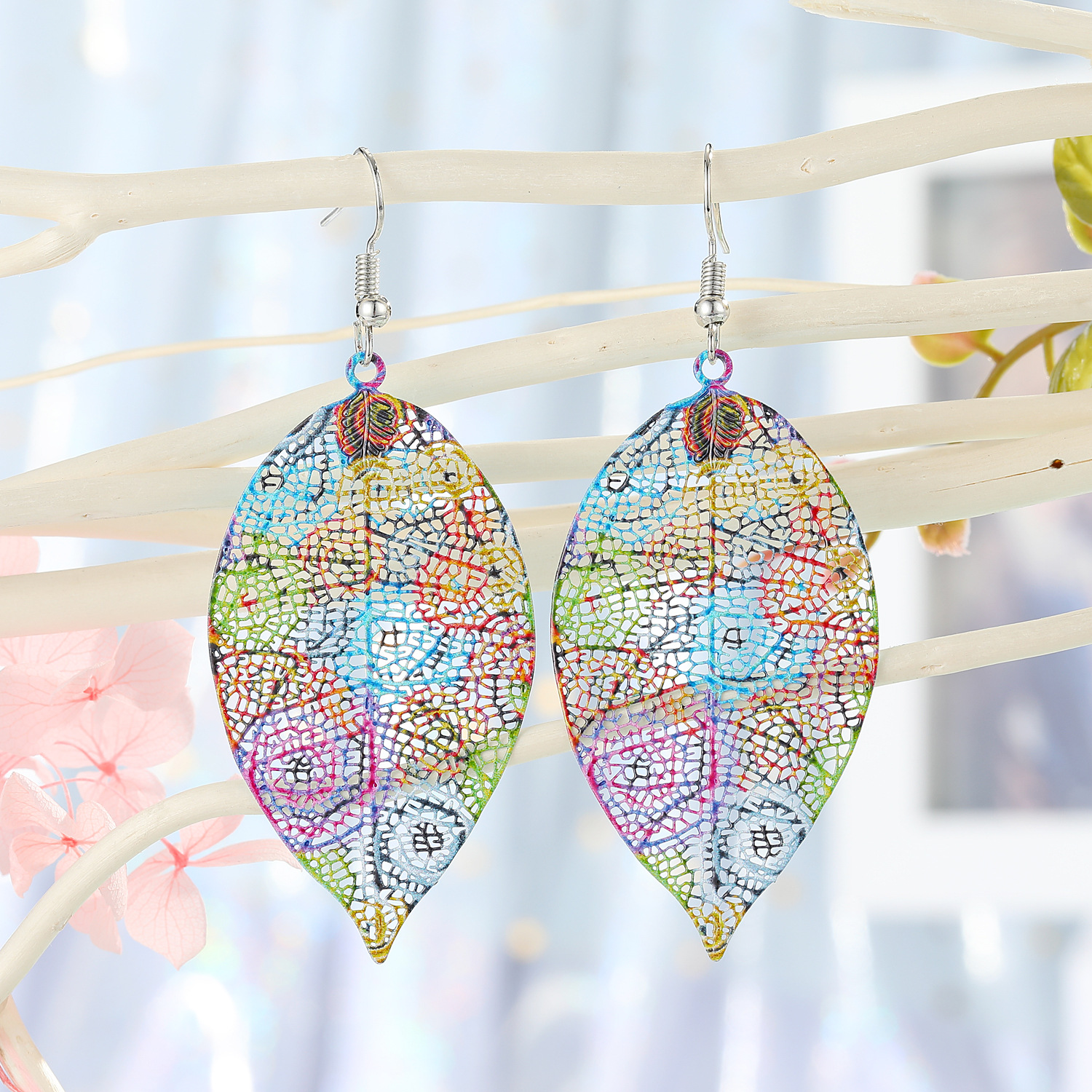 Retro Fashion Ethnic Style Round Iron No Inlaid Earrings display picture 5