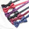 Burgundy bow tie, black classic suit English style with bow, wholesale