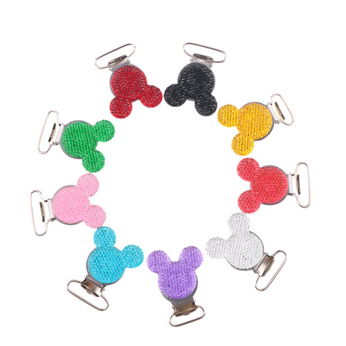 AliExpress baby pacifier clip cartoon resin shiny baby's breath baby clip toy anti-drop clip accessories
