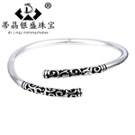 金箍棒手镯 紧箍咒手镯复古泰银手环 学生刻字饰品时尚潮流设计感