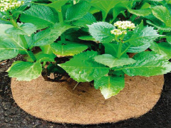 Needlework round brown plate, pot cover pad, tree fence pad, grass prevention pad, pot dustproof decorative pad