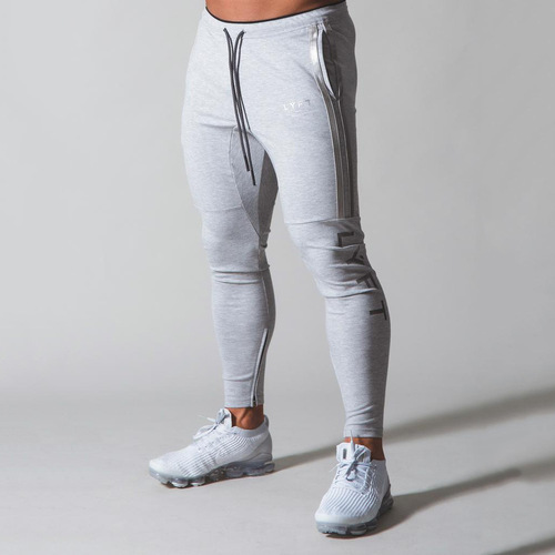 Muscle fitness brothers outdoor running training spring and summer new trend men's breathable trousers bodybuilding fitness men's pants