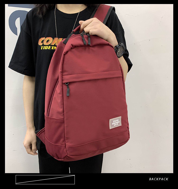 Koreanische Version Von Ins Vintage Sinn All-match Lässig Wasserdicht Große Kapazität High School Student Schult Asche Hong Kong Stil Retro Frauen Rucksack display picture 14