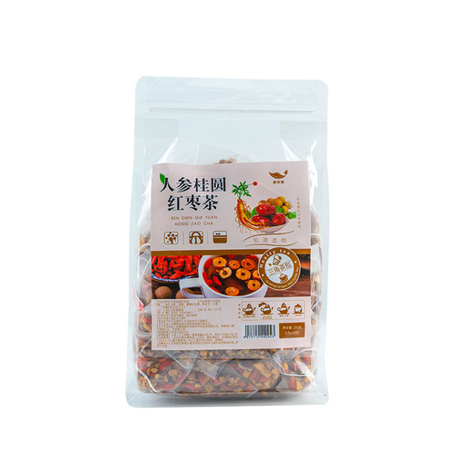 Yaozhiyuan Ginseng, Longan, Red Date Tea, Wolfberry, Longan, Date, Red, Rose Herbal Tea, Healthy Tea Bag Tea