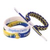 Woven adjustable bracelet, silica gel set, 3 piece set