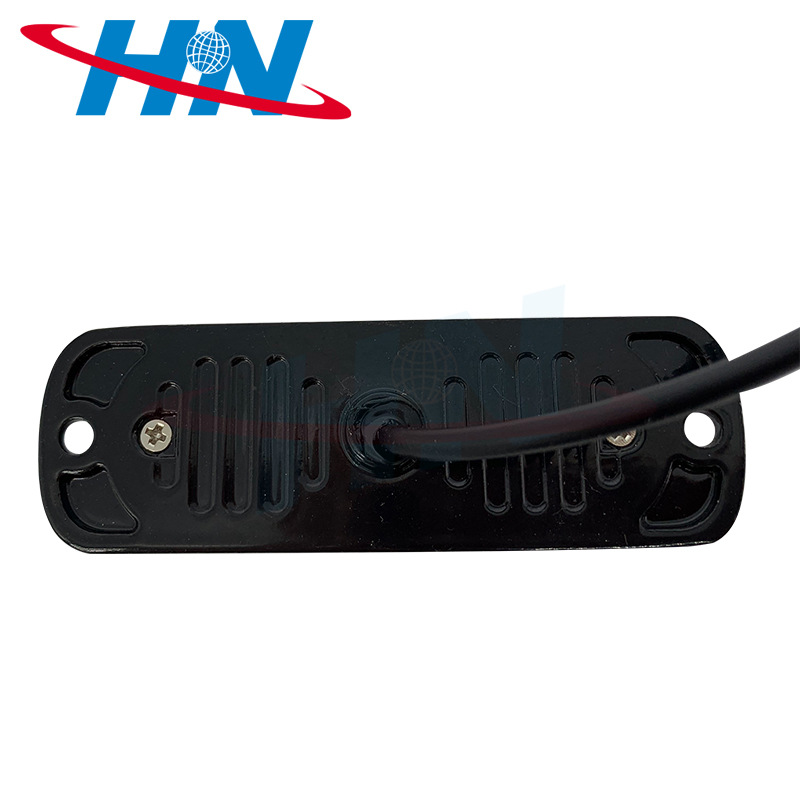 Nueva guía de luz lateral ultra-delgada luz de flash Luz de camión luz de advertencia luz estroboscópica 12-24V 4Led