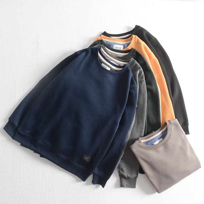 【卫衣男】2020秋冬新款长袖纯色卫衣 加绒休闲青年卫衣男潮|ms