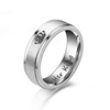 Fashionable ring stainless steel for beloved, city style, wholesale