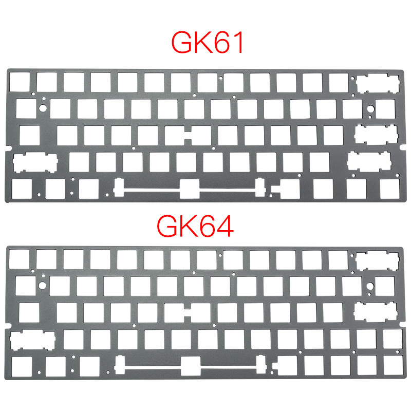 DIY customized mechanical keyboard positioning plate 60% GK64 GK61 GH60 CNC anodized